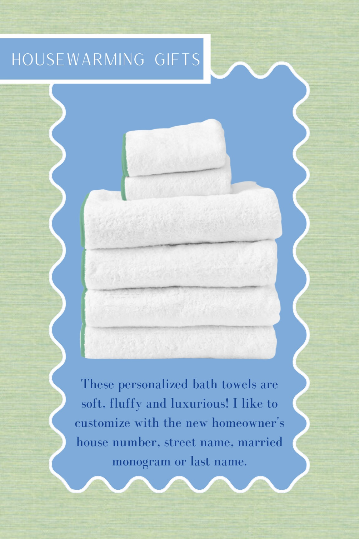 These cozy towels customized make the best gift for a new home owner!   

#LTKHoliday #LTKSeasonal #LTKhome