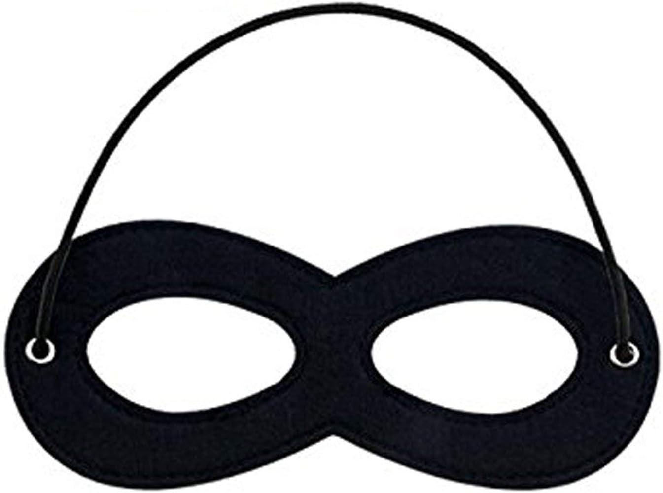 CANSHOW 1 Piece Black Superhero Felt Eye Masks, Adjustable Elastic Rope Half Masks - Great for Pa... | Amazon (US)