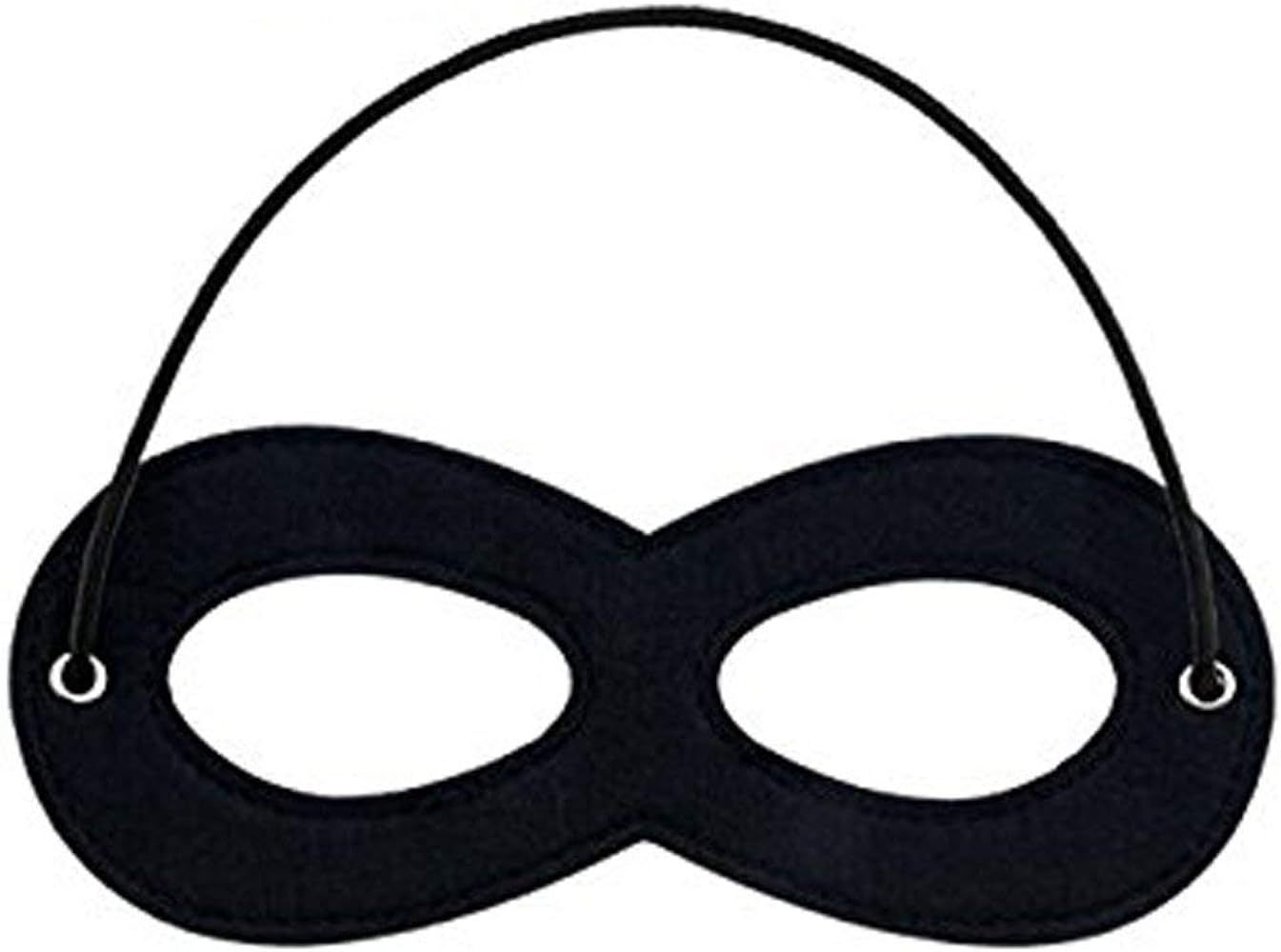 CANSHOW 1 Piece Black Superhero Felt Eye Masks, Adjustable Elastic Rope Half Masks - Great for Pa... | Amazon (US)