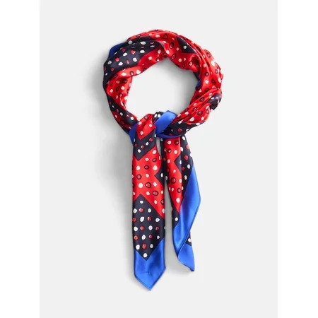 Free Assembly Women's Silk Scarf, ROYAL CREW | Walmart (US)