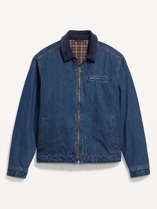 Flannel-Lined Jean Jacket | Old Navy (US)