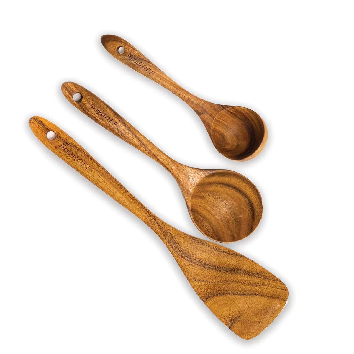 BergHOFF Bamboo 3Pc Wooden Utensil Set: Spatula, Spoon & Ladle | Target