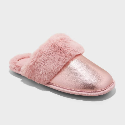 Women's Rae Metallic Scuff Slippers - Auden™ | Target