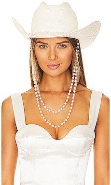 x REVOLVE Pearl Band Cowboy Hat
                    
                    Gladys Tamez Millinery | Revolve Clothing (Global)