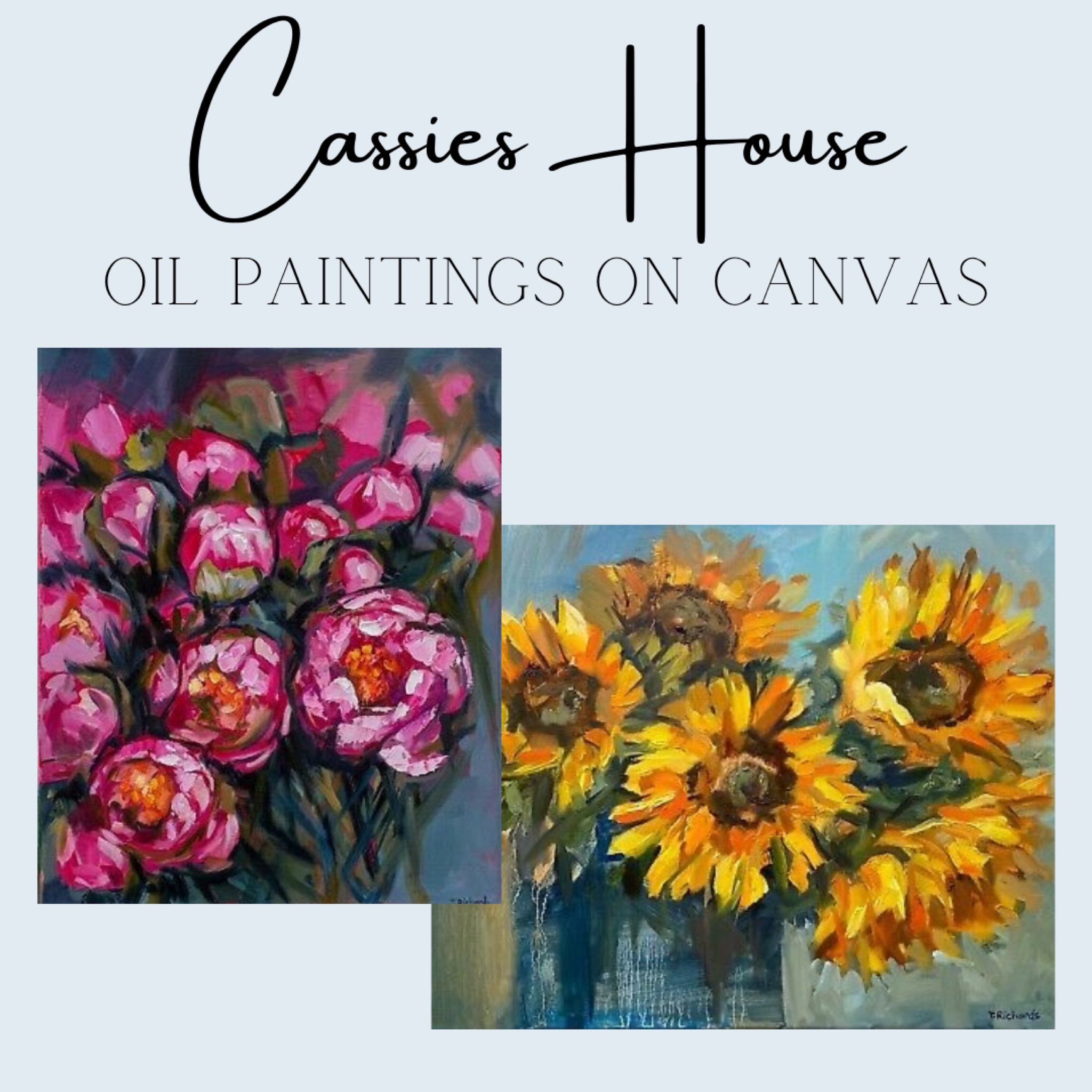 Peonies oil painting. Sunflowers oil painting. 

#LTKhome
