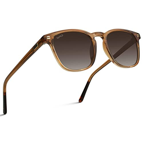 WMP Eyewear - Men's Polarized Modern Rounded Square Sunglasses | Amazon (US)