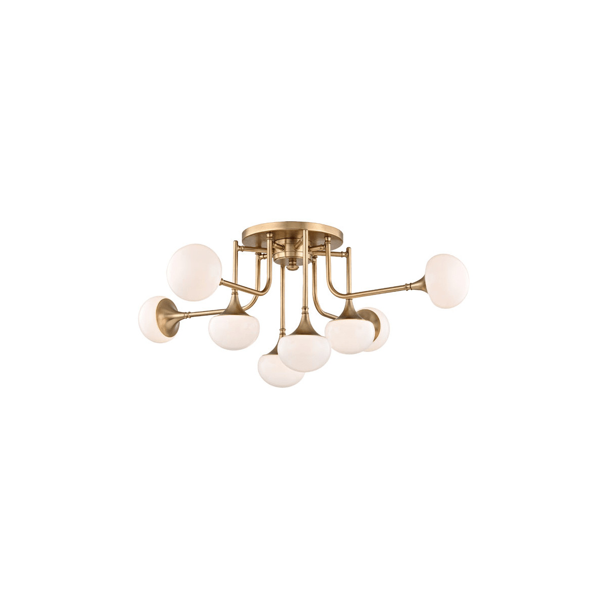 Fleming 8 Light 37" Wide LED Semi-Flush Ceiling Fixture | Build.com, Inc.