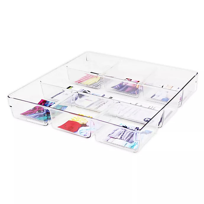 Heritage 13-Inch Multipurpose Drawer Organizer Bin in Clear | Bed Bath & Beyond