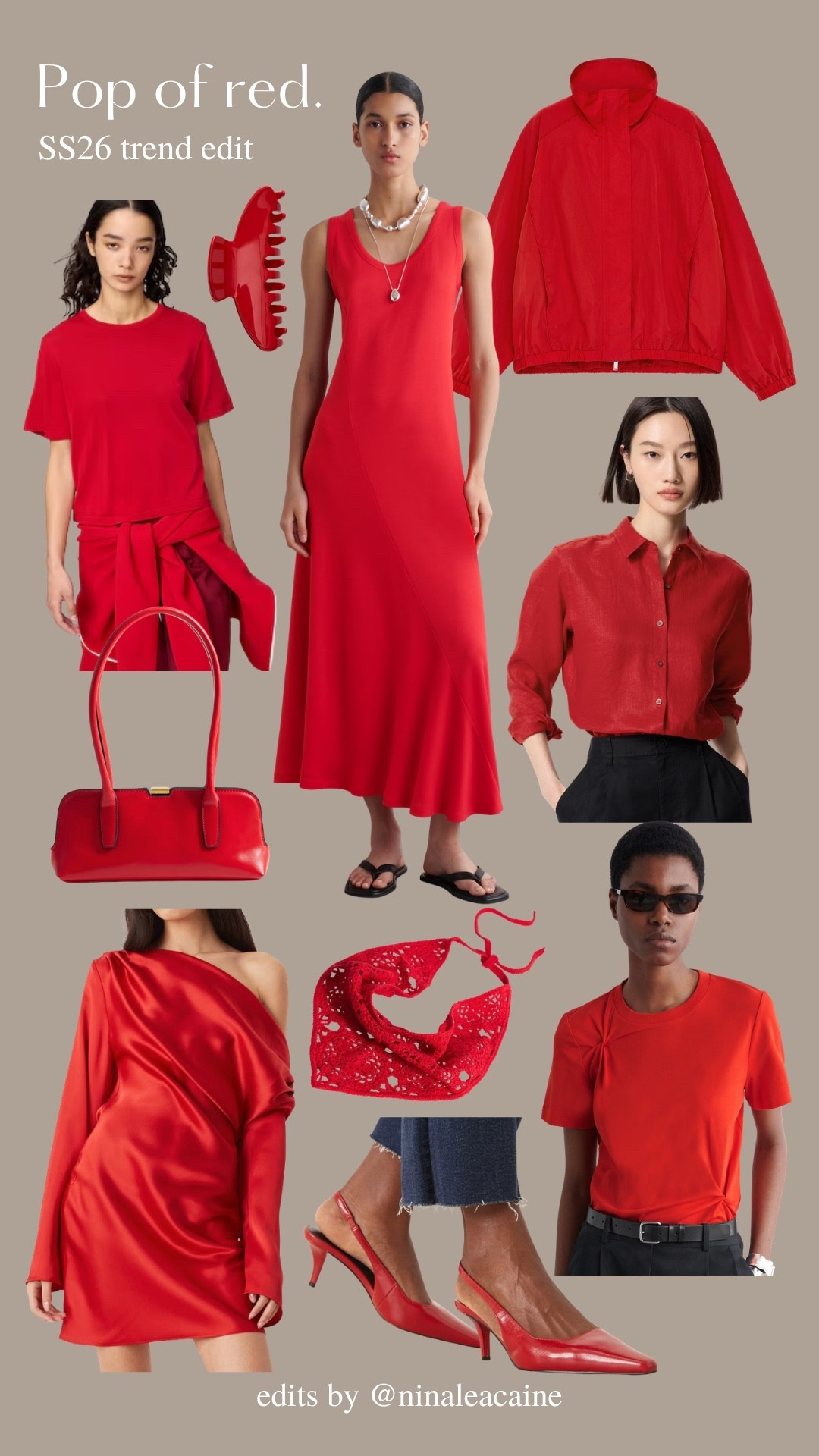 Pop of red trend edit #popofred #2026trends 