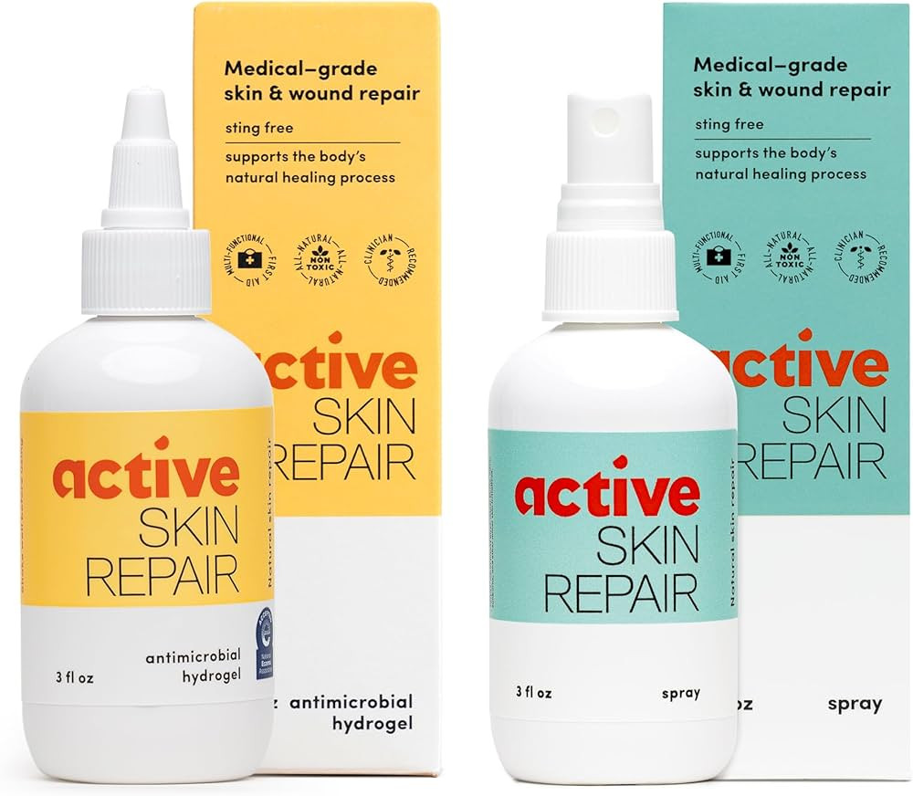 Active Skin Repair - First Aid Natural & Non-Toxic Healing Ointment & Antiseptic Spray for Minor ... | Amazon (US)