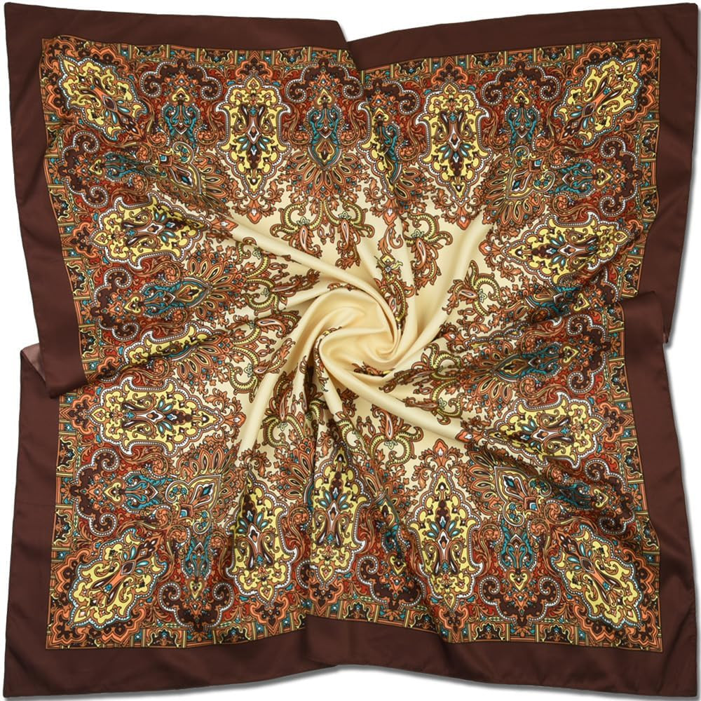 corciova XL 40x40 Satin Square – Oversized Silk-Feel Fashion Scarf for Women, Hair Wrap, Headba... | Amazon (US)