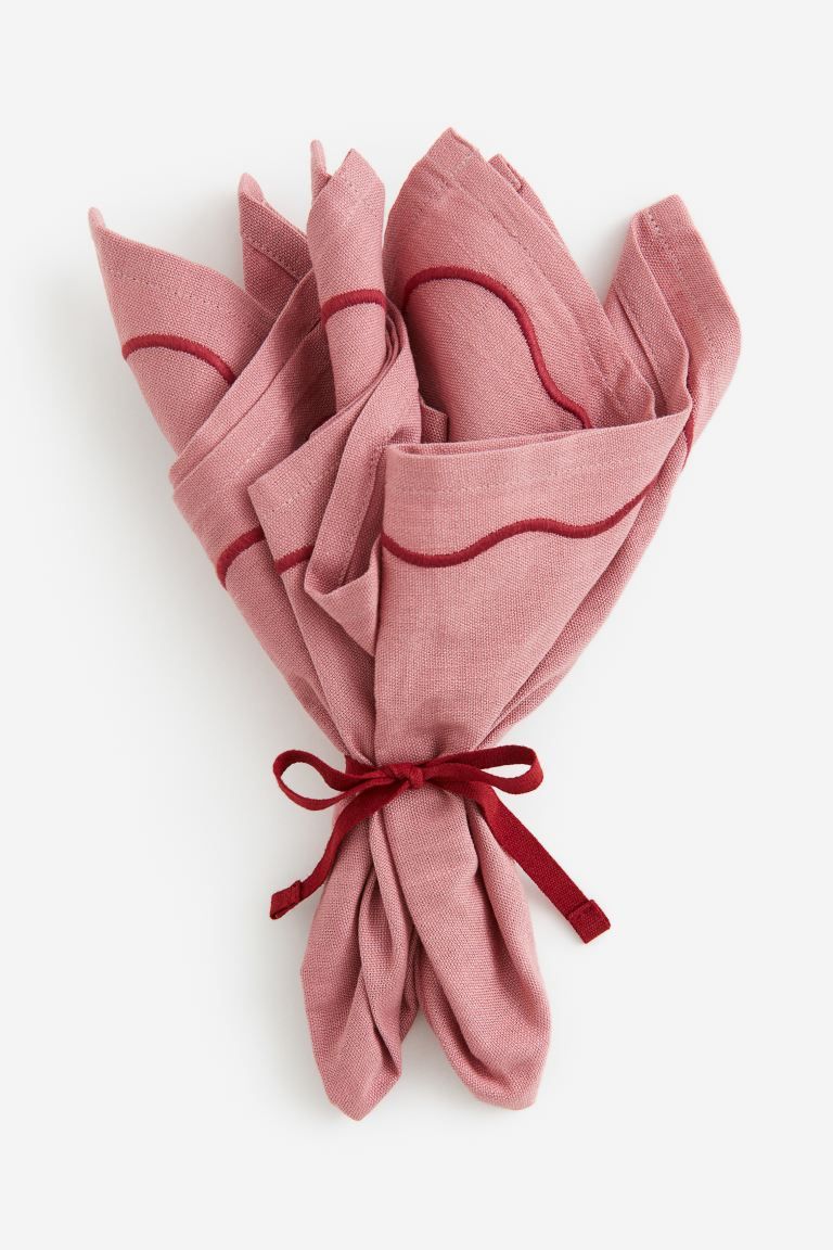 2-pack Napkins - Pink - Home All | H&M US | H&M (US + CA)