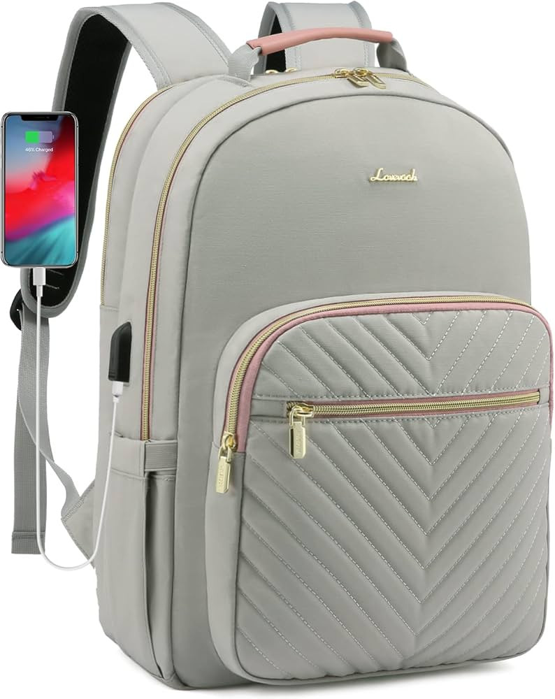 LOVEVOOK Laptop Backpack for Women, Business Travel Computer Bag, Teacher Nurse Backpack Purse fo... | Amazon (US)