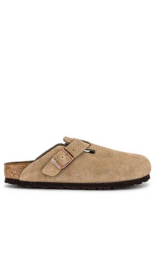 Boston Soft Footbed Clog in Taupe | Revolve Clothing (Global)