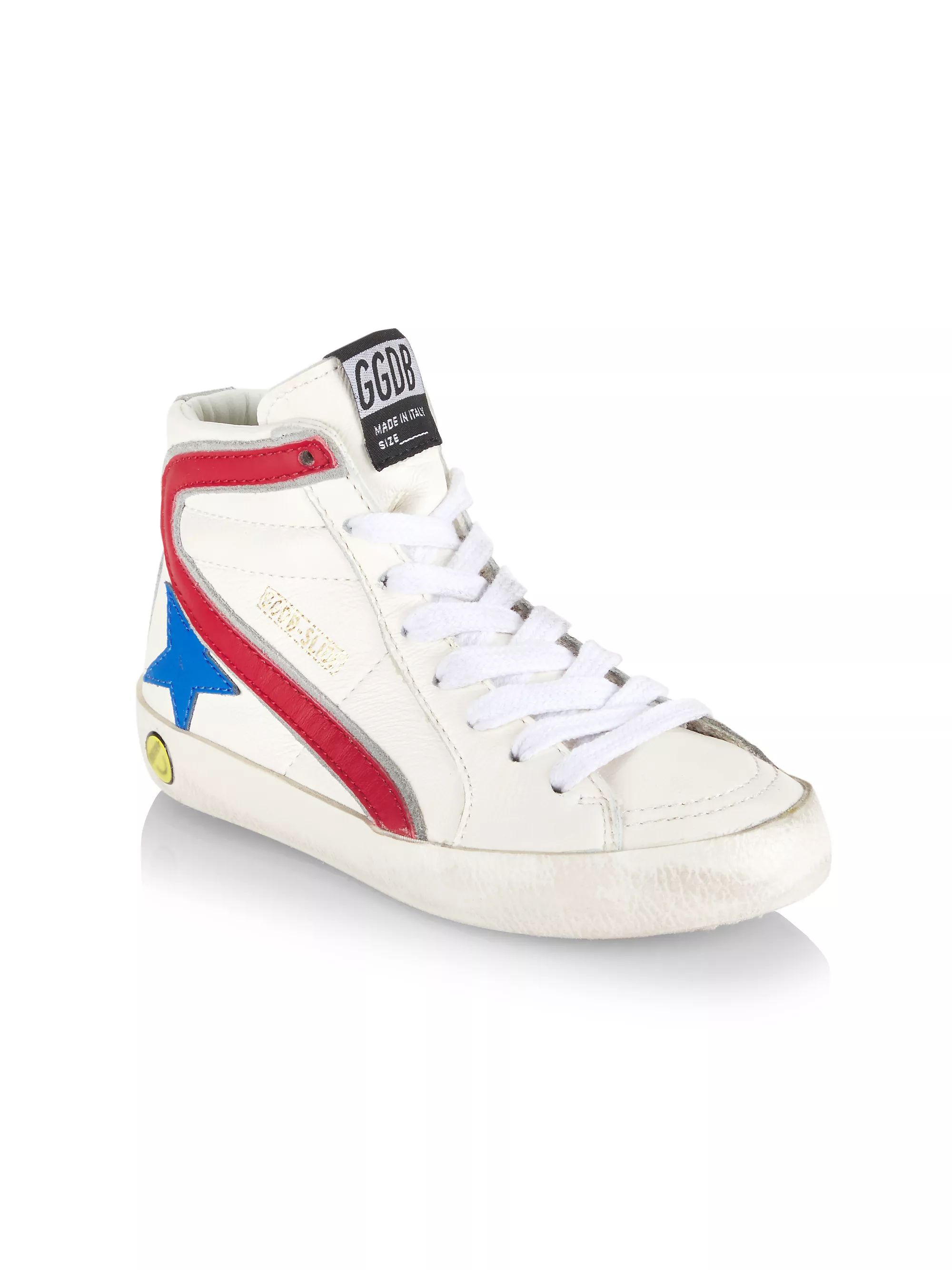 Baby's, Little Kid's & Kid's Star Leather Quarter And Wave High-Top Sneakers | Saks Fifth Avenue