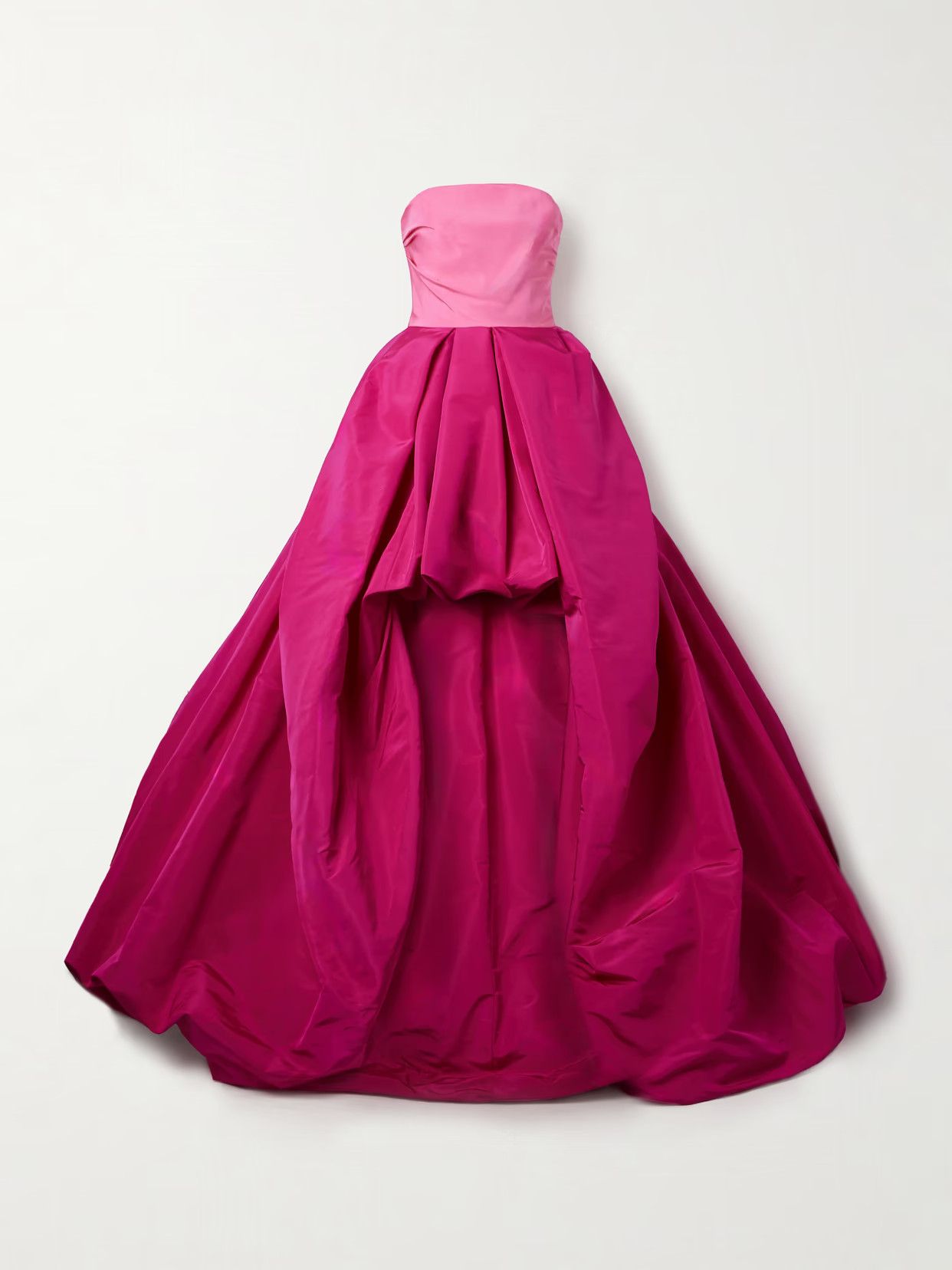 Carolina Herrera - Strapless Two-tone Silk-faille Gown - Pink | NET-A-PORTER (US)