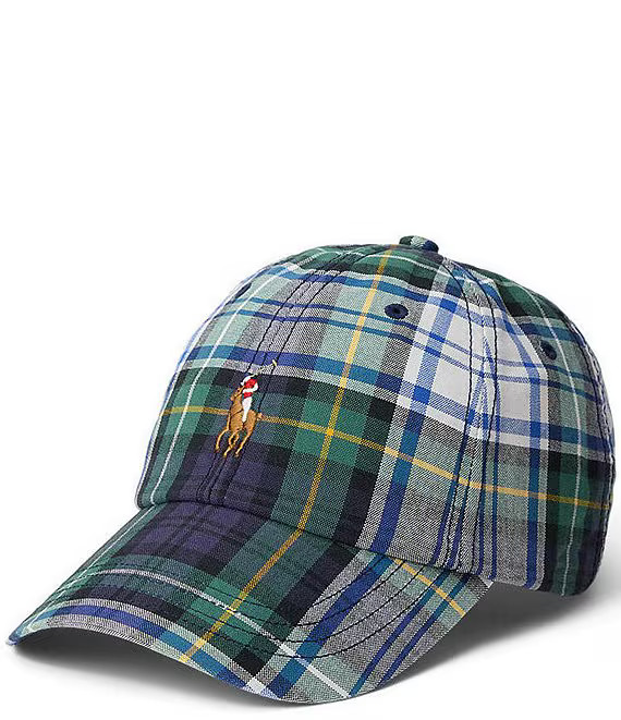 Polo Ralph Lauren Plaid Oxford Ball Cap | Dillard's | Dillard's