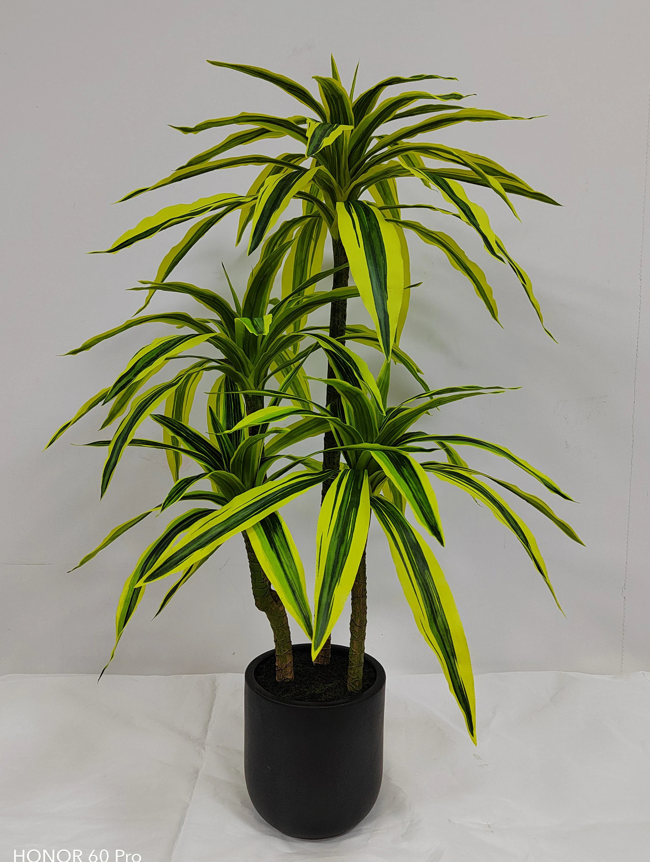 Origin 21 34-in Green and Black Indoor Floor Dracaena Artificial plant | 964084 | Lowe's