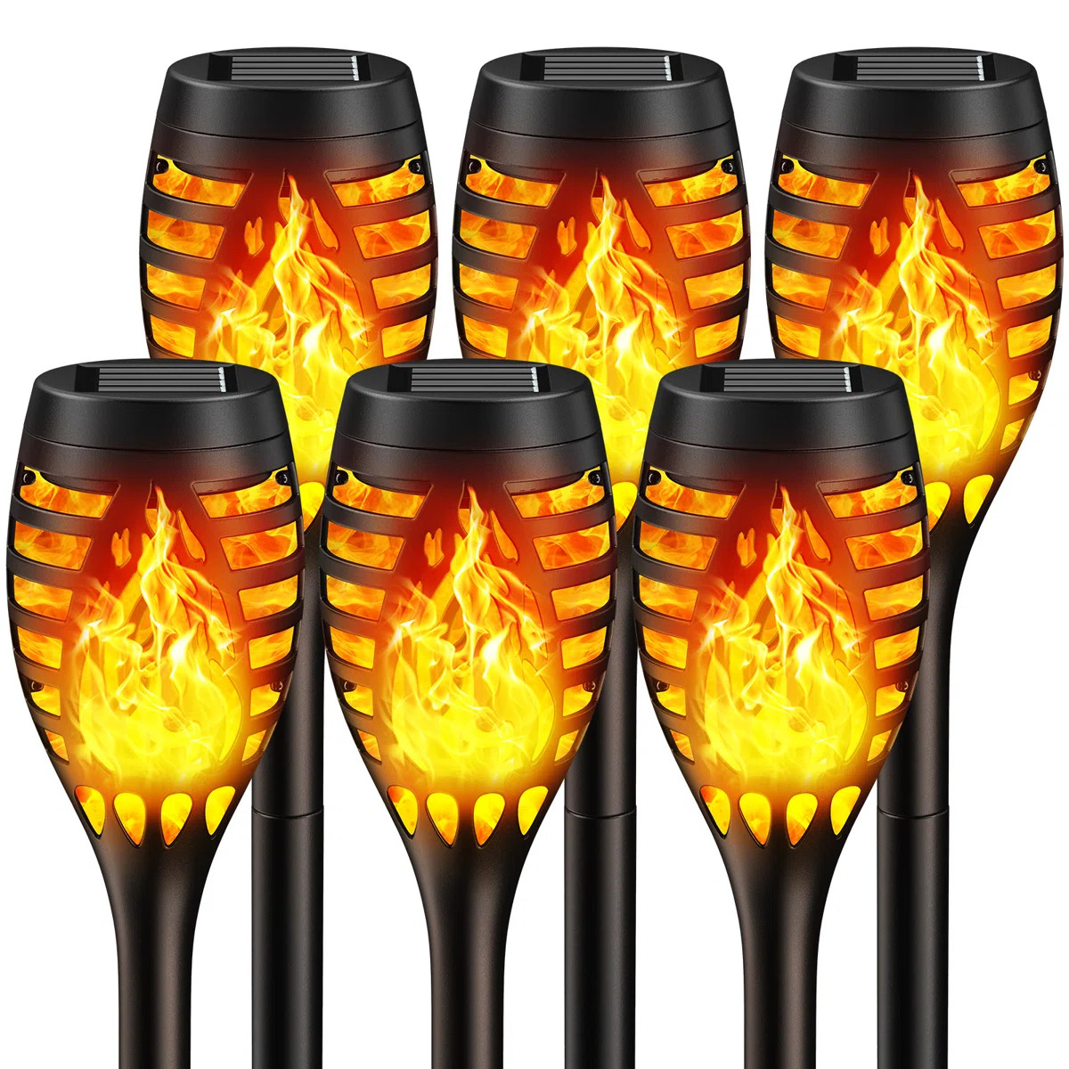 Solar Outdoor Lights, Extra-bright Solar Torch Lights With Dancing Flickering Flames For Outdoor ... | Wayfair North America