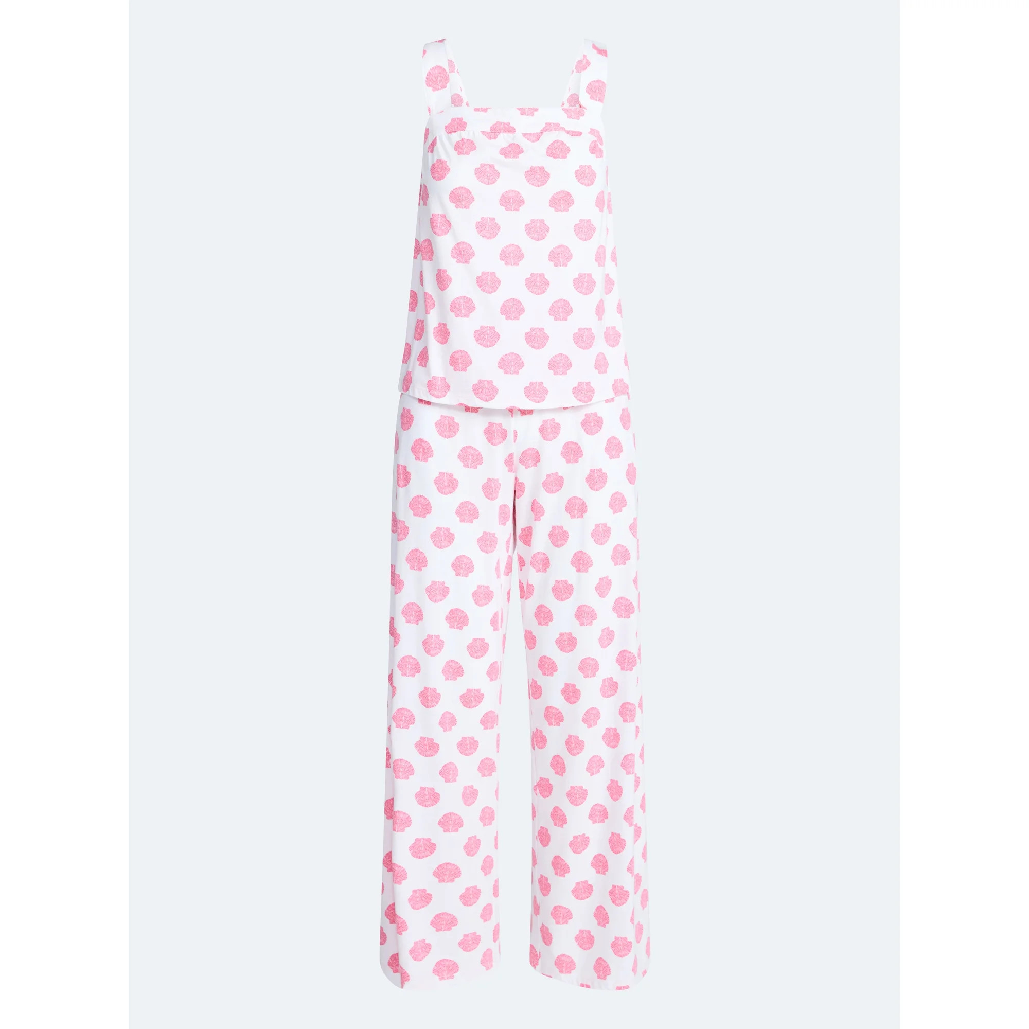 Joyspun Women's Wide Strap Cotton Tank Top and Pants Pajama Set, 2-Piece, Sizes XS-3X | Walmart (US)