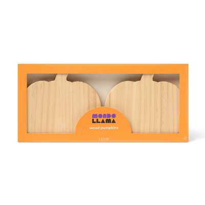 2ct Halloween Craft Wood Pumpkin Base DIY - Mondo Llama™ | Target