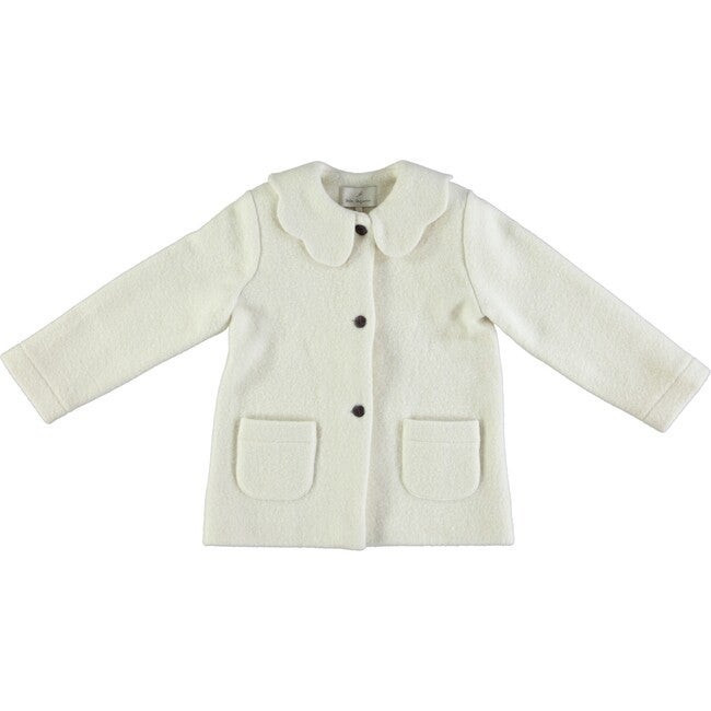 Wool Coat, Gardenia | Maisonette
