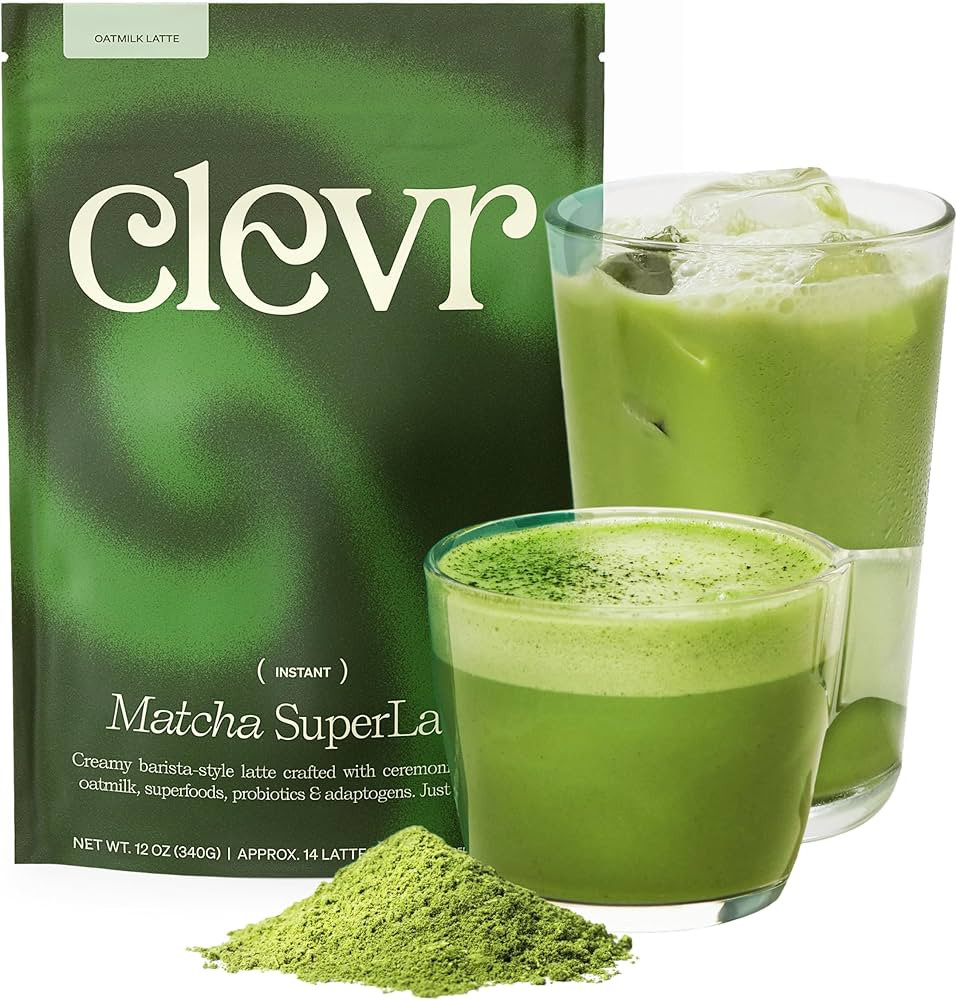 Clevr Blends Organic Matcha Green Tea Latte, Instant Ceremonial Grade, Superfood Powder Blend wit... | Amazon (US)