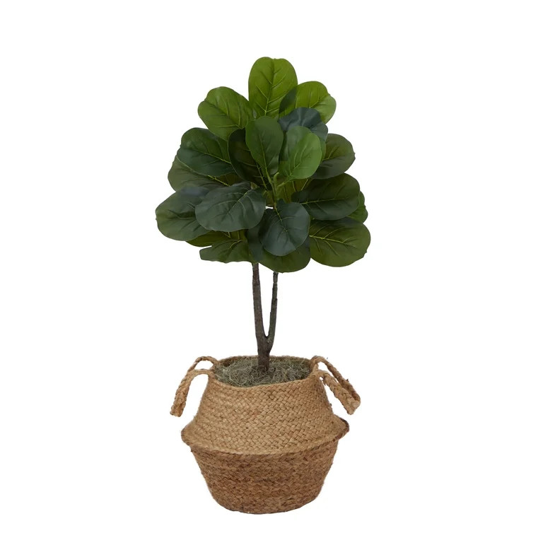 Nearly Natural 3' Artificial Fiddle Leaf Fig Tree DIY Kit | Walmart (US)
