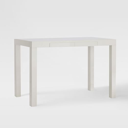 Parsons Desk - White | West Elm (US)