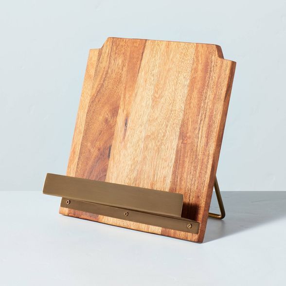 Wood Cookbook Holder with Metal Ledge - Hearth &#38; Hand&#8482; with Magnolia | Target