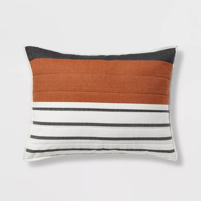 Stripe Woven Yarn Dye Pillow Sham Cream - Project 62™ + Nate Berkus™ | Target