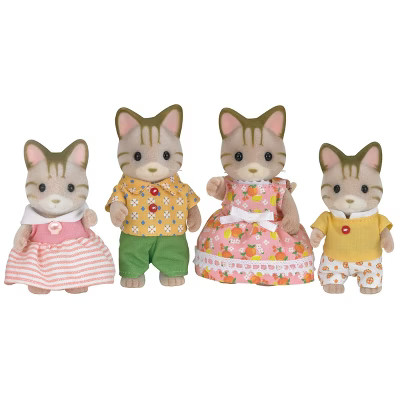 Calico Critters Sandy Cat Family, Set of 4 Collectible Doll Figures | Target