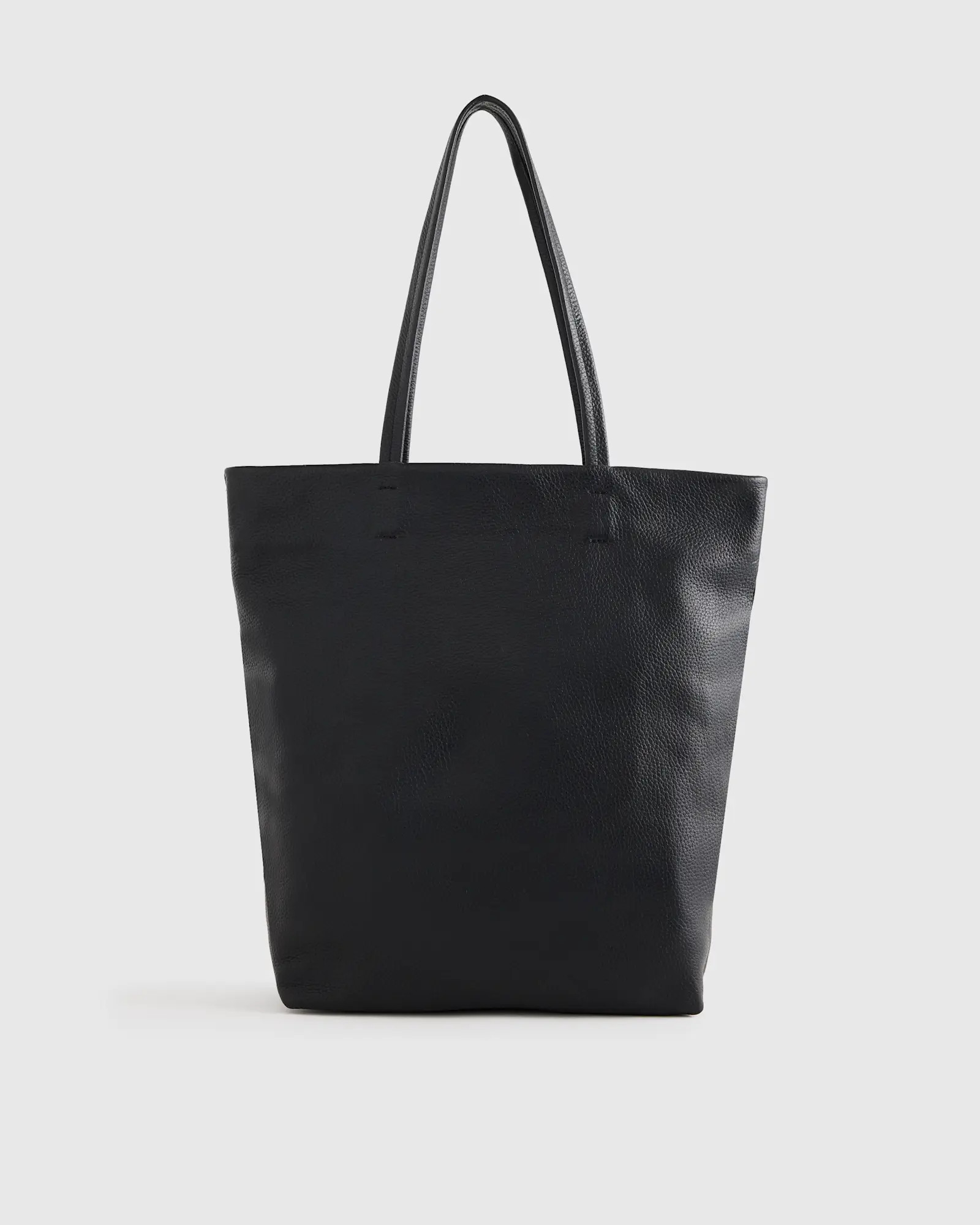 Italian Leather Tall Zip Top Tote | Quince