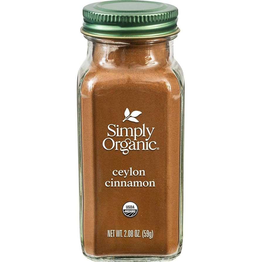 Simply Organic Ceylon Ground Cinnamon, 2.08 Ounce, Non-GMO Organic Cinnamon Powder | Amazon (US)