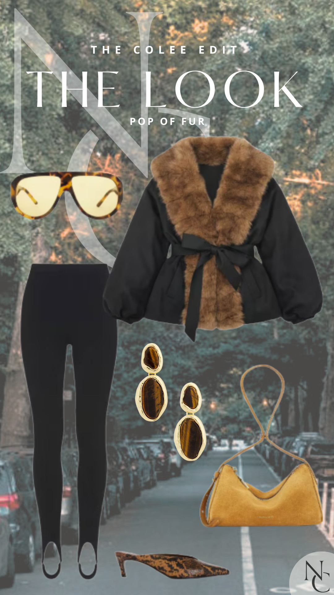 Sometimes the jacket IS the outfit. 🤎

Black stirrup pants keep the base sleek and simple so that gorgeous fur-trimmed jacket gets to do exactly what it came here to do. Add tortoise sunnies, tiger’s-eye-inspired jewelry, a suede bag + animal-print kitten heels and I’m done.

Minimal effort. Maximum drama. My kind of math. 😂

Shop my Pop of Fur edit right here.

#FallFashion #StatementJacket #ChocolateBrown #TheColeeEdit #LTKStyle 

 #LTKdayinmylife #LTKgrwm #LTKootd