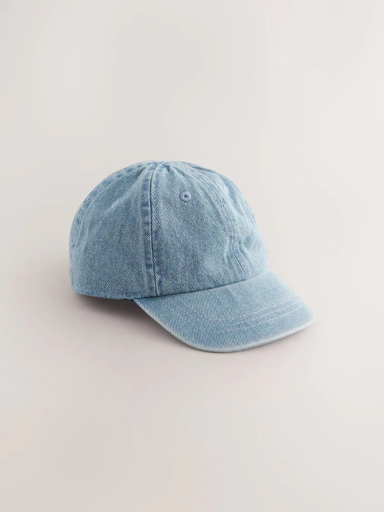 Washed Blue Denim Cotton Baseball Cap Hat (1-16yrs) | Next US