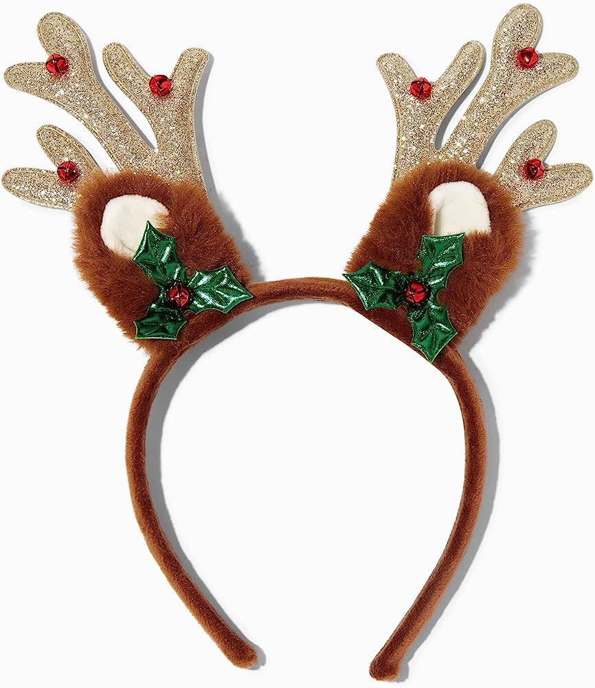 Amazon.com: Claire's Christmas Reindeer Antlers Headband | Red : Clothing, Shoes & Jewelry | Amazon (US)