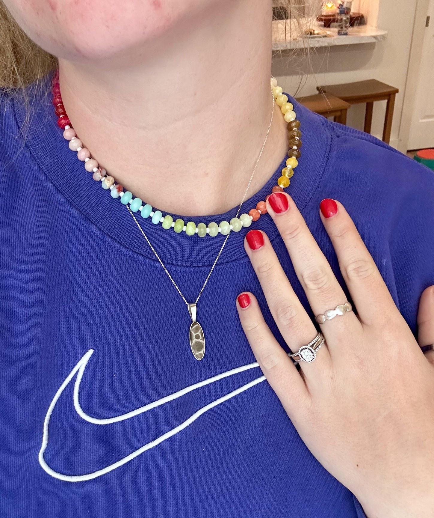 The quality of this glass bead necklace from Anthro is unreal. Will definitely be ordering some in other colors 💕✨

#LTKMidsize #LTKBeauty #LTKgrwm