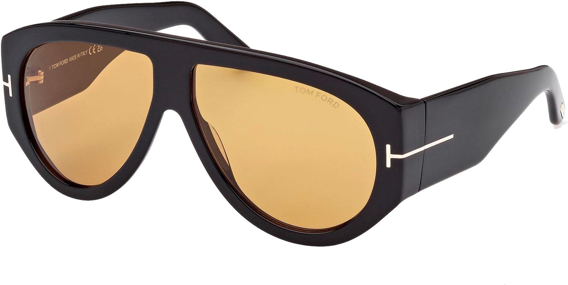 Tom Ford BRONSON FT 1044 Shiny Black/Brown 60/12/140 men Sunglasses | Amazon (US)