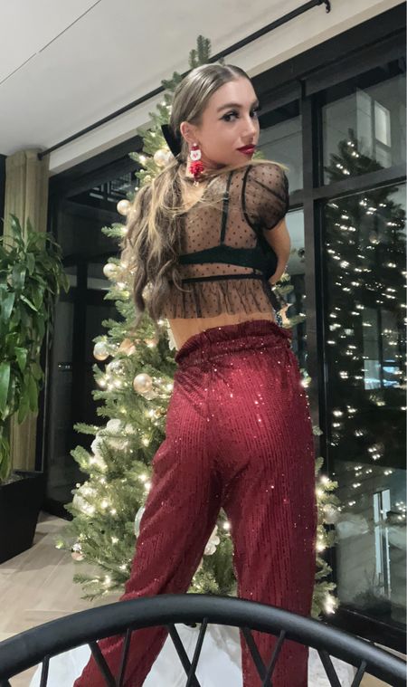 Hello December 🎅🏼♥️🎄 aka any day of the month an excuse to wear sequin pants 


Sequin joggers | Amazon finds | Santa earrings | Adore me too | lace up heels | sequin bow heels | holiday hair | holiday hair bow | green sparkle bra | holiday looks | Christmas looks | jingle bar | lingerie style 

#LTKunder100 #LTKHoliday #LTKFind