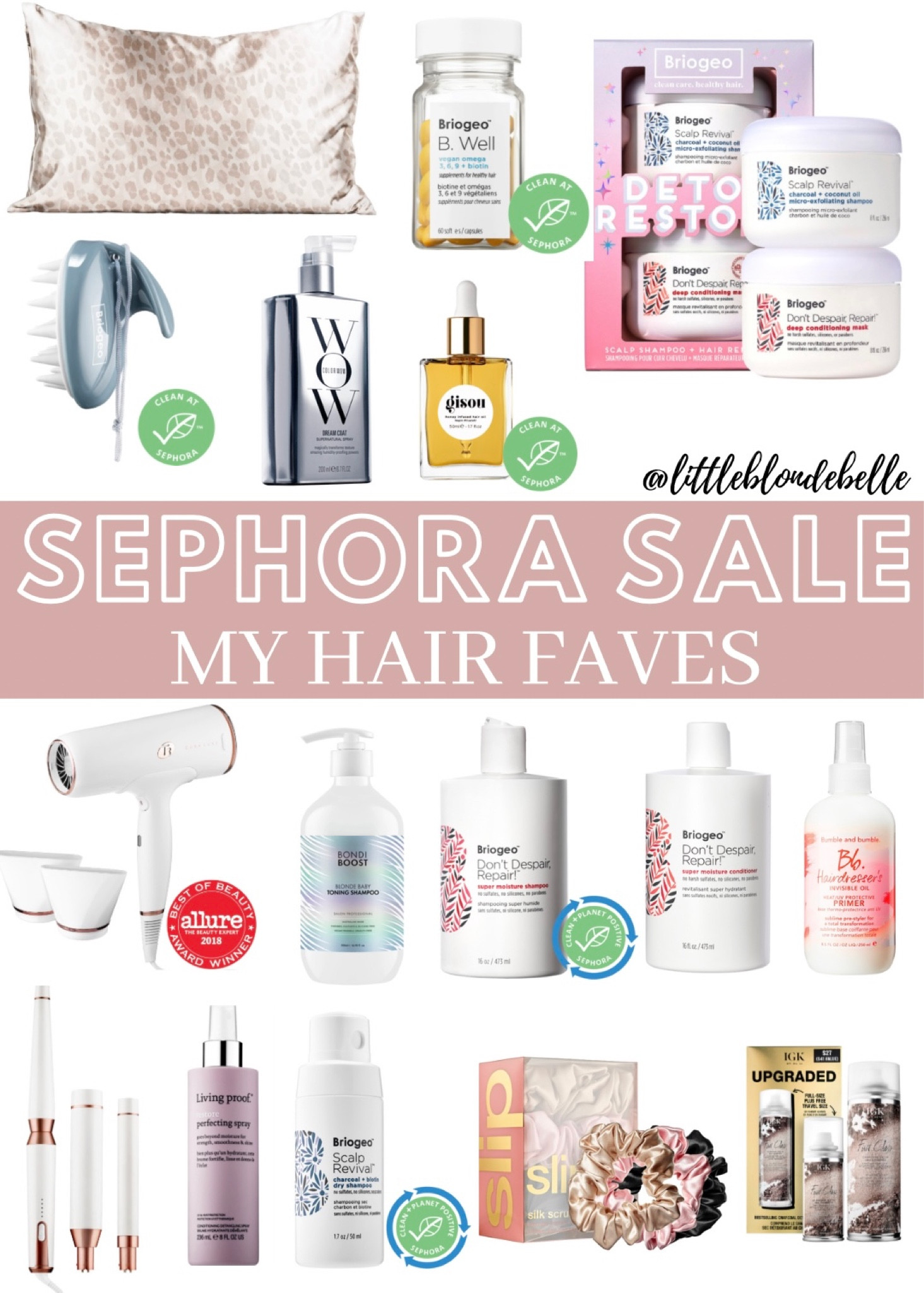Sephora Sale Hair Faves 💖
.
.
.
Sephora, Sephora sale, hair products, hair, shampoo, hair mask, curling wand, curling iron, hairdryer, hair oil, purple shampoo, silk pillowcase 

#LTKsalealert #LTKbeauty #LTKBeautySale