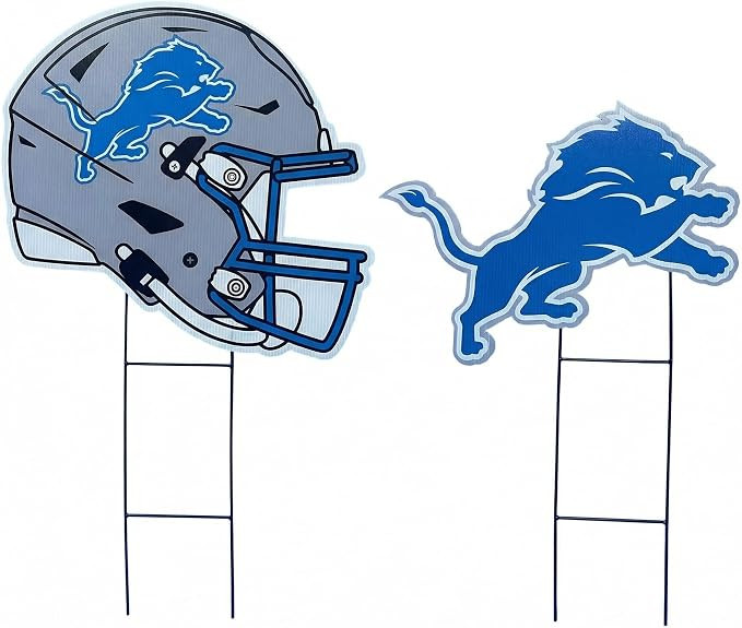 NFL Logo & Helmet 2 Pack Yard Sign Set | Amazon (US)