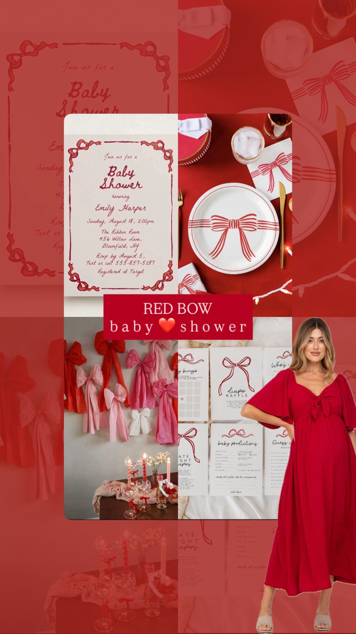Red Bow Baby Shower // Santa Baby Merry Little Shower ❤️🎅🏼

#LTKParties #LTKBump #LTKHoliday