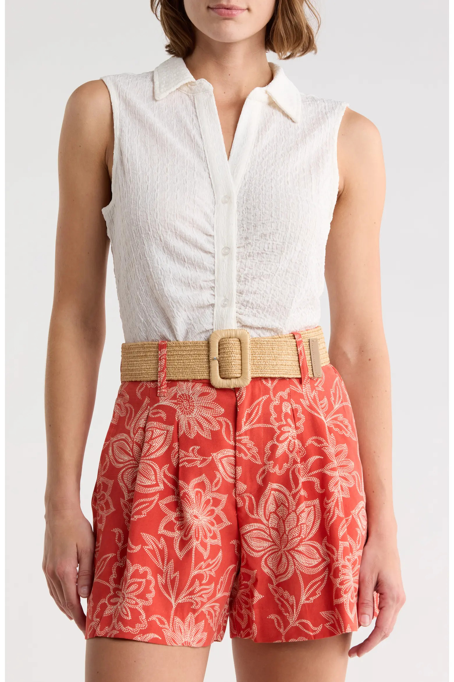 Ruched Button-Up Tank (Women) | Nordstromrack | Nordstrom Rack