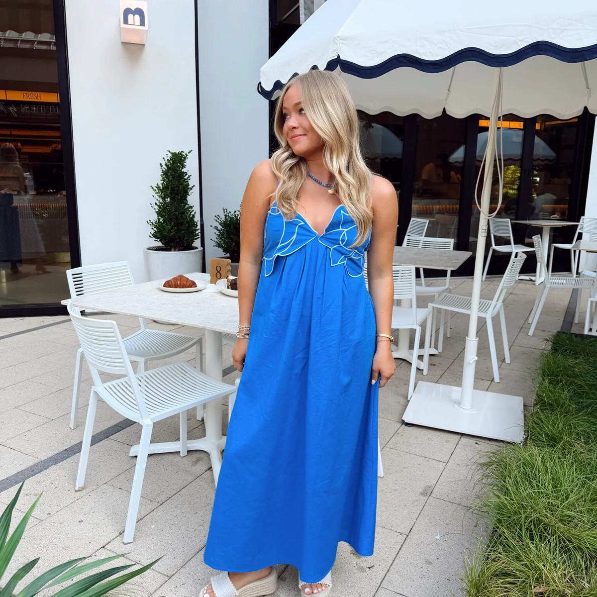 Salt Air Midi Dress - Blue | The Impeccable Pig
