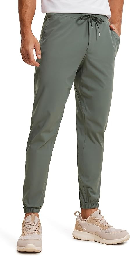 CRZ YOGA Mens 4-Way Stretch Golf Joggers with Pockets 28"/30"/32" - Work Sweatpants Track Gym Ath... | Amazon (US)