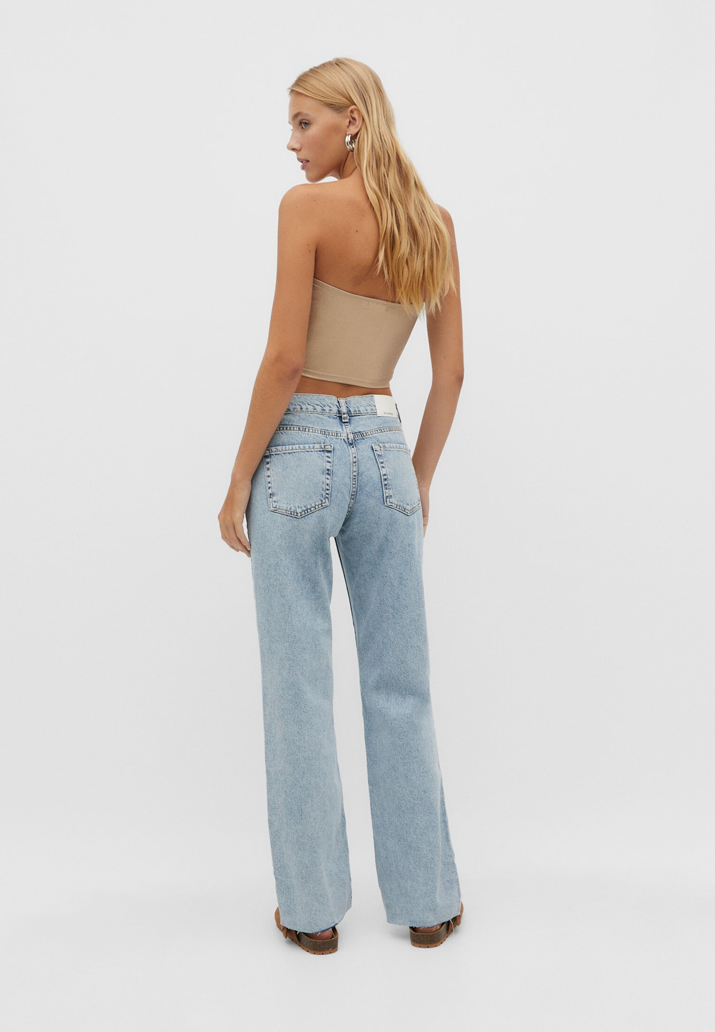 Low-cut straight fit jeans | Stradivarius (UK)