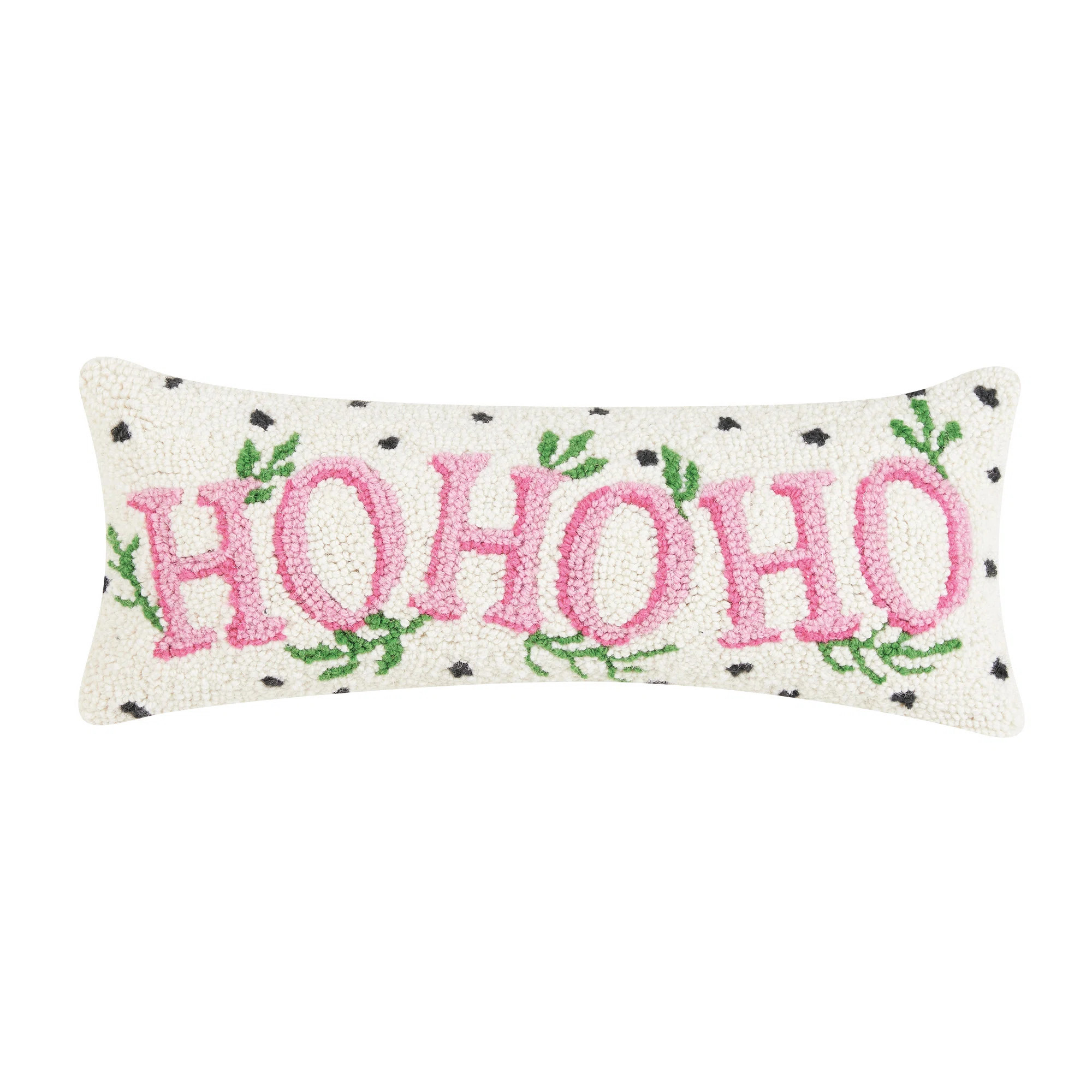 Spotted Holiday Ho Ho Ho Hook Pillow | Wayfair North America