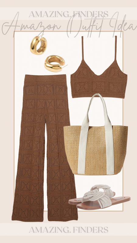 Amazon beach outfit
Amazon travel idea
Amazon vacation outfit
Two piece outfit
Amazon two piece set
Beach bag
Straw bag
Pearl sandals
Amazon sandals  

#LTKtravel #LTKstyletip #LTKunder50