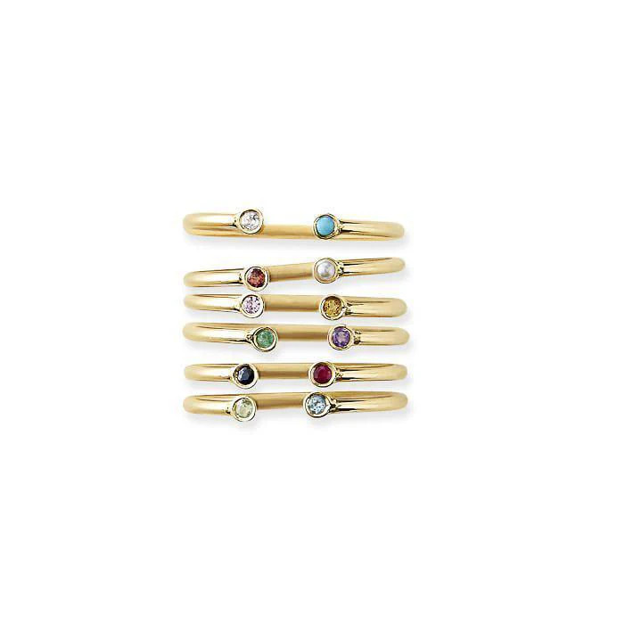 Dual Birthstone Ring | Ariel Gordon Jewelry